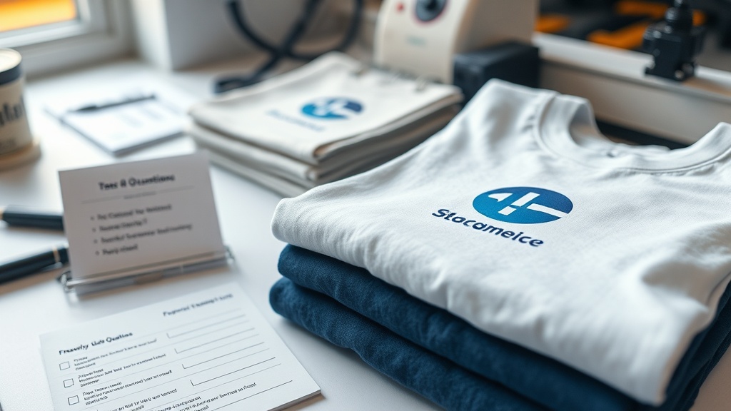 שאלות נפוצות על הדפסת לוגו על חולצות